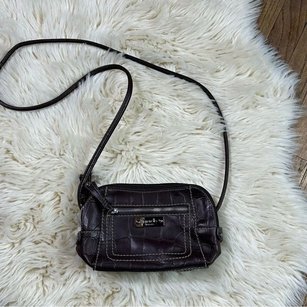 Tignanello Dark Brown Crossbody Bag